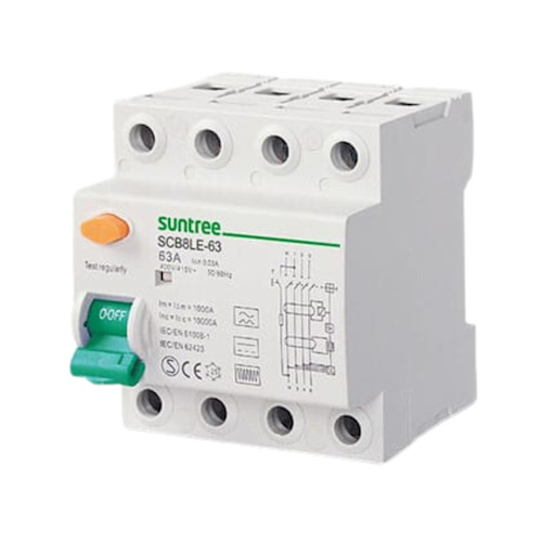 AC RCCB  4P 63A - 100mA 