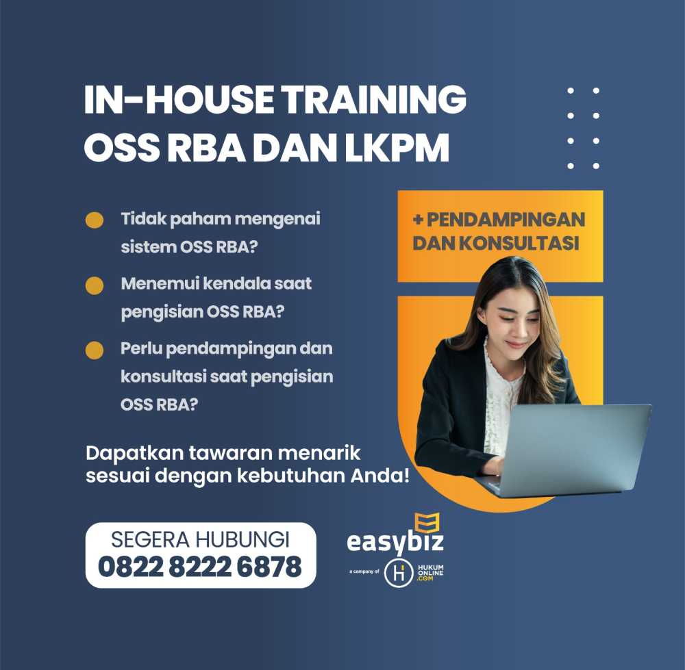 In House Training OSS RBA dan LKPM