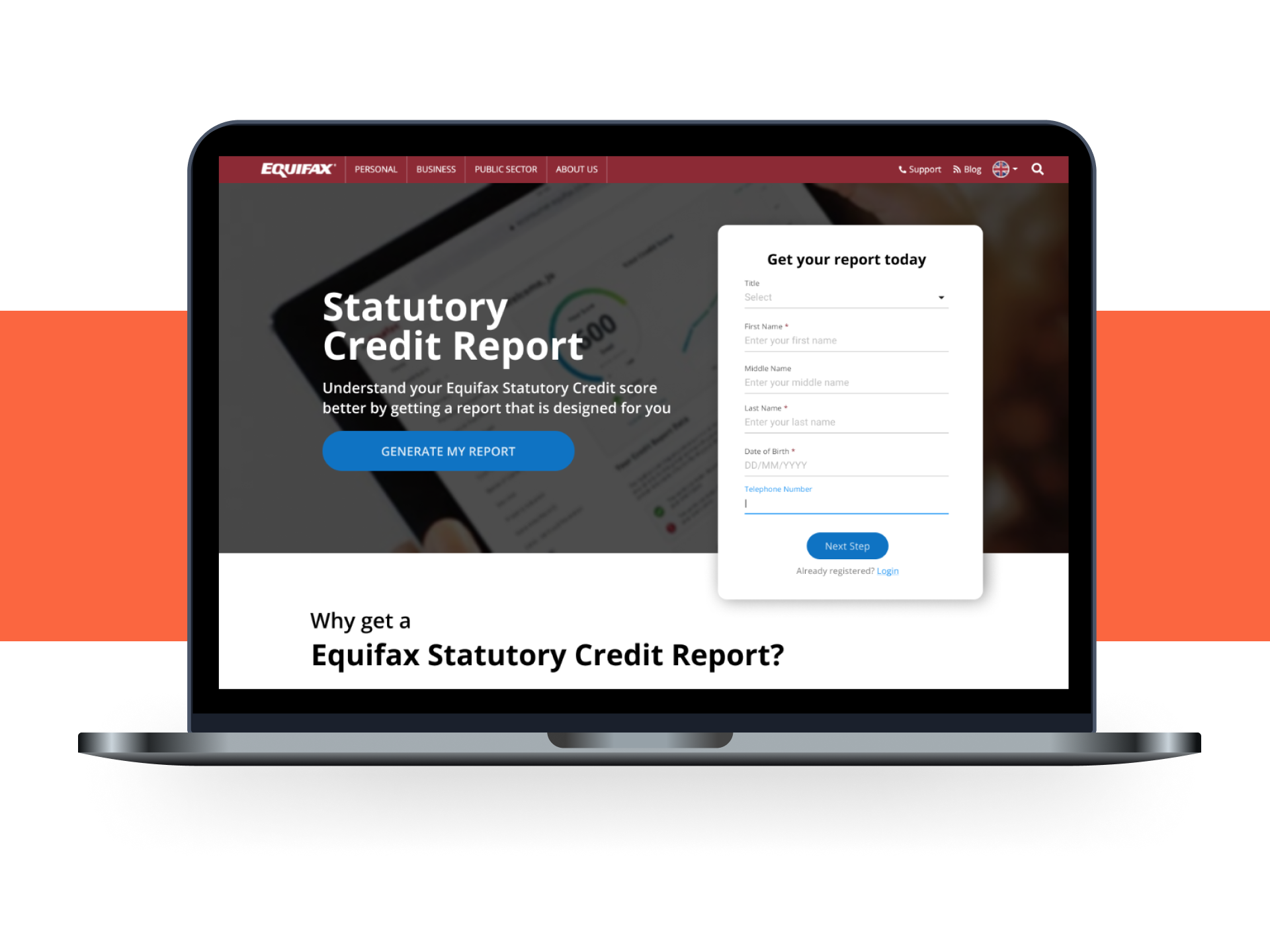 Redesigning Statutory Credit Report Page