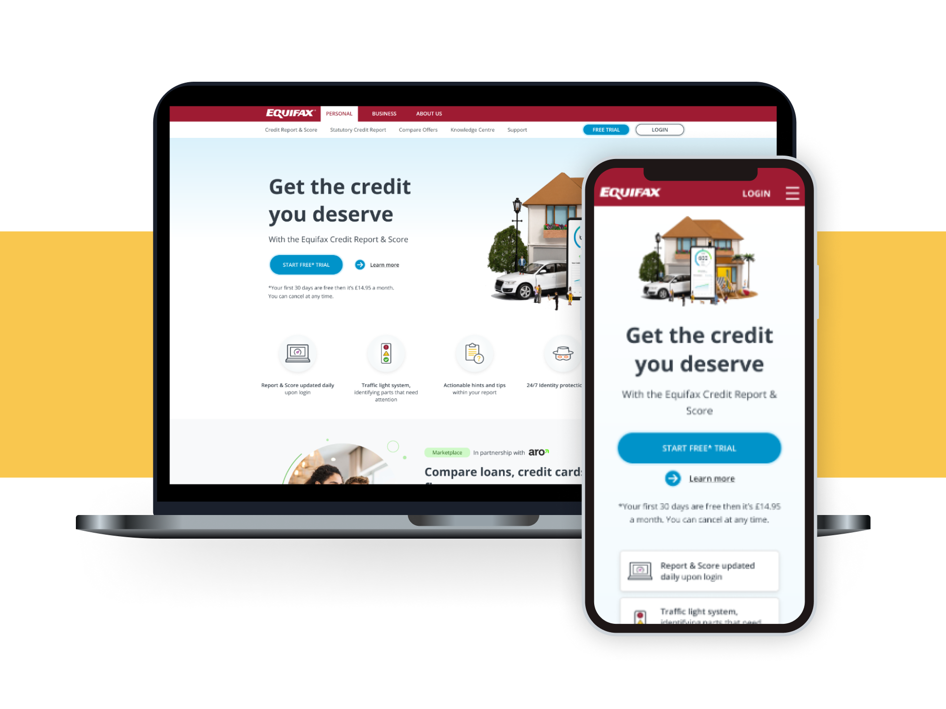 Equifax Website Redesign