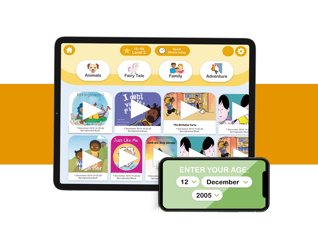 Children Reading App UI