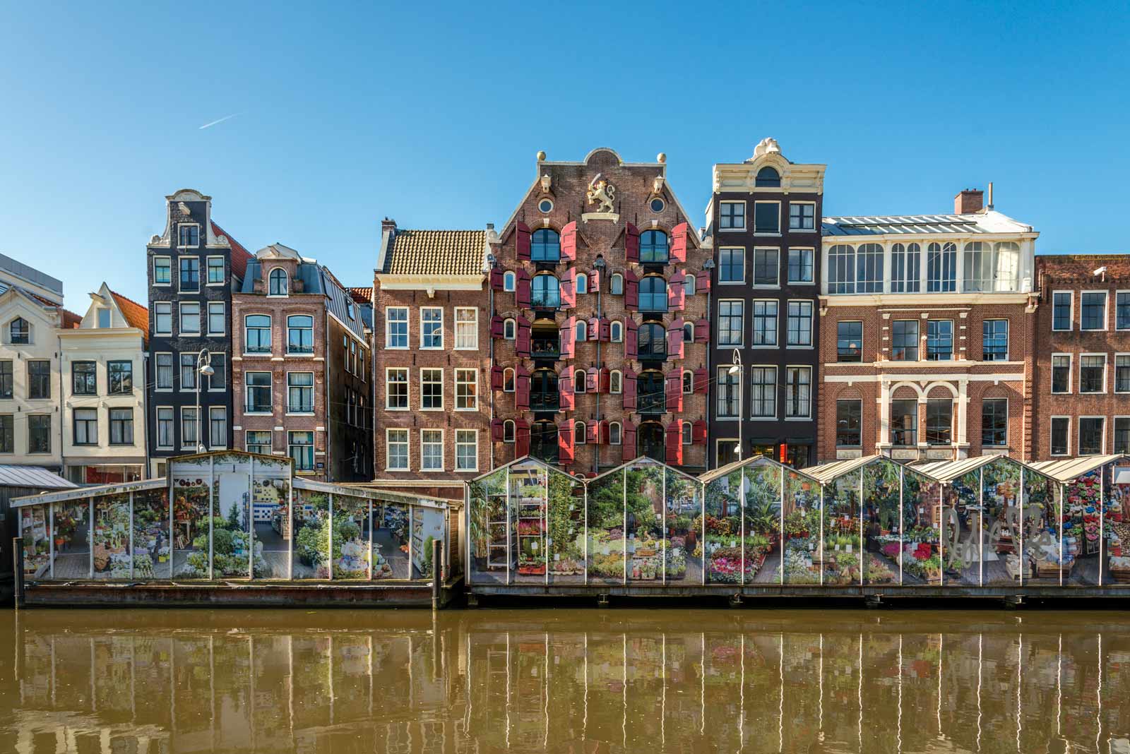Canal view of Amsterdam