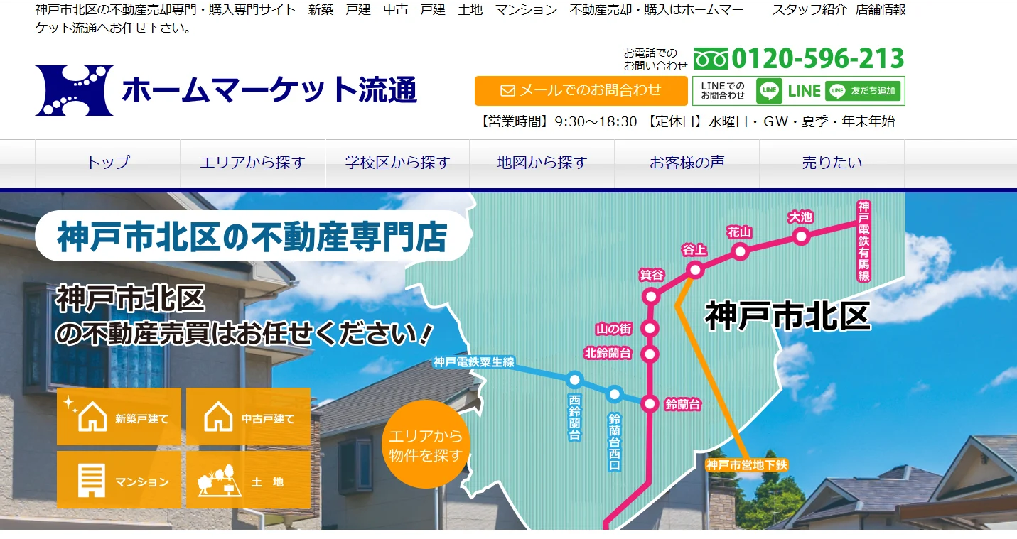 有限会社ホームマーケット流通(不動産売却:店舗数基準)