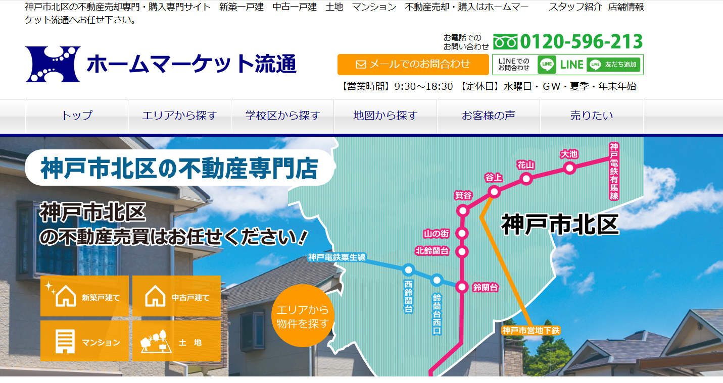 有限会社ホームマーケット流通（不動産売却：店舗数基準）