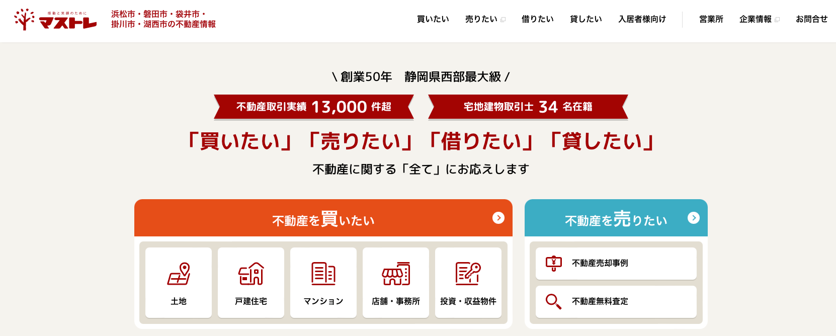 株式会社マストレ（不動産売却：店舗数基準）