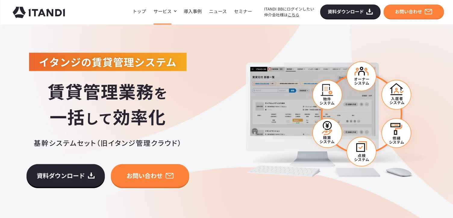 ITANDI 賃貸管理 基幹システムセット