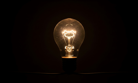 image of a lightbulb to signify innovation