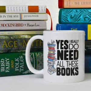 book themed mug