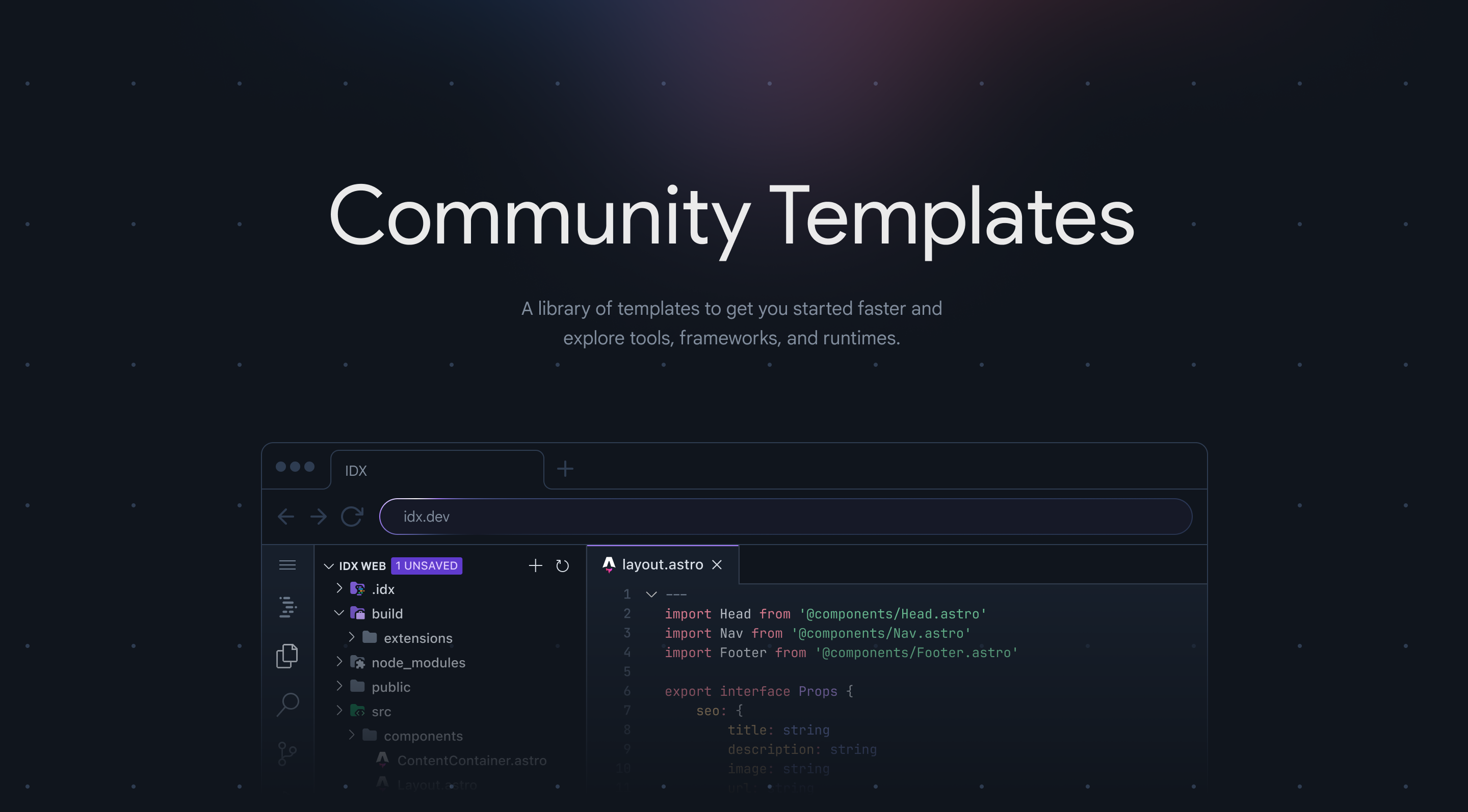 Community Templates