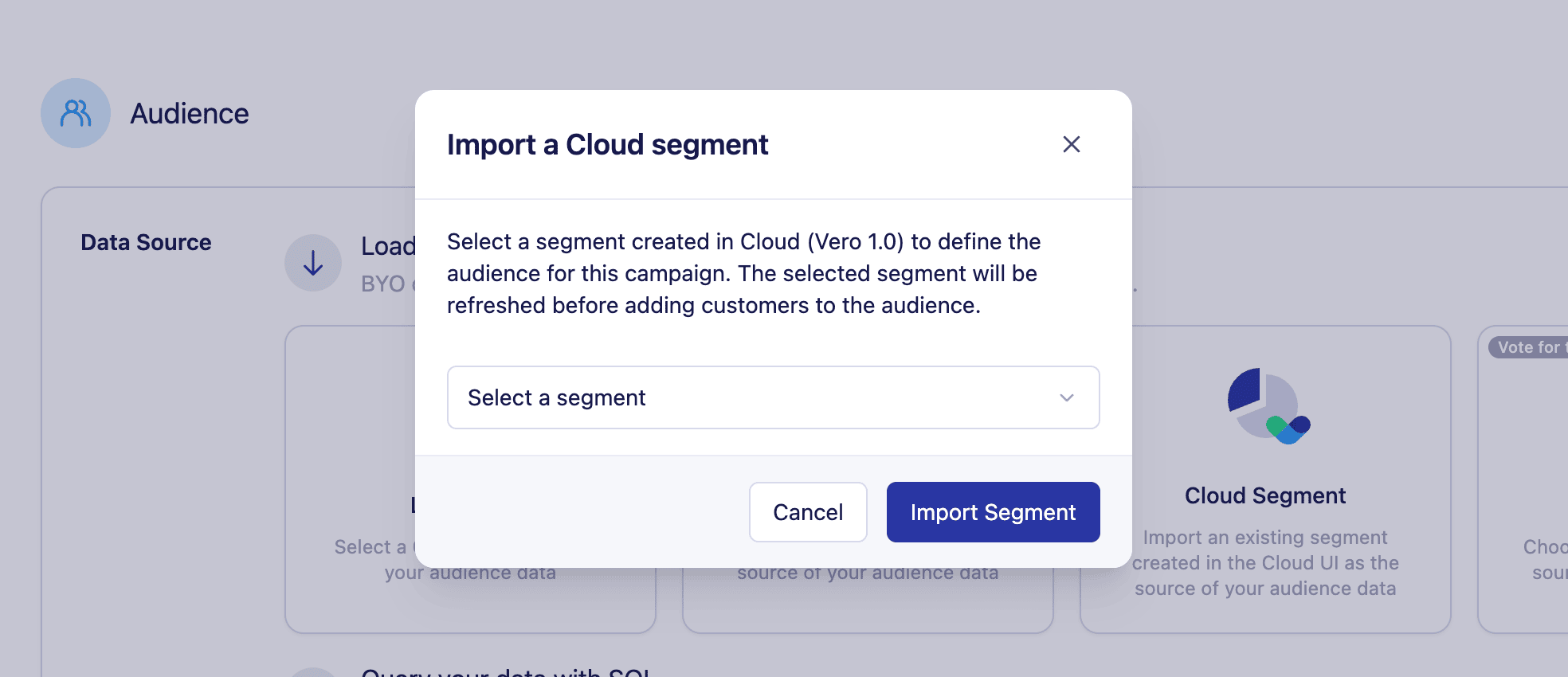 cloud-segment-selection