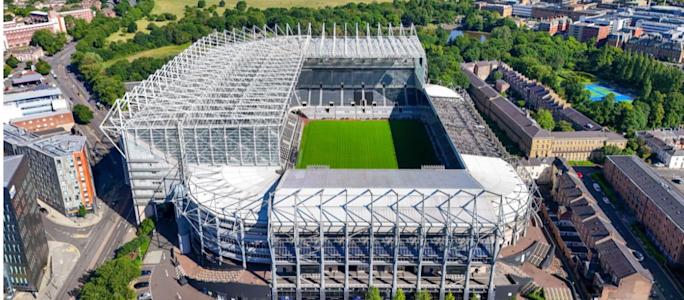 Newcastle Stadium banner