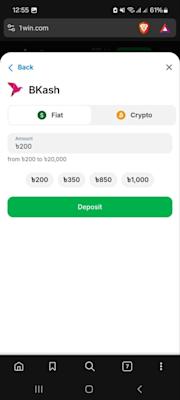 BKash How to Deposit 1win