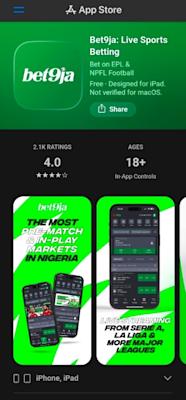 Download Bet9ja for iPhone