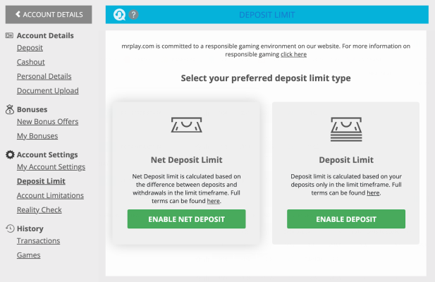 mrplay deposit limits