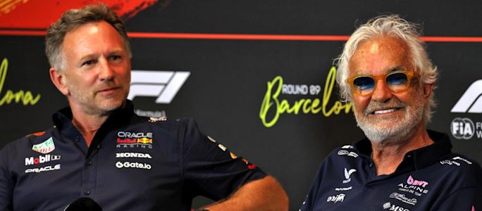 Flavio Briatore and Christian Horner