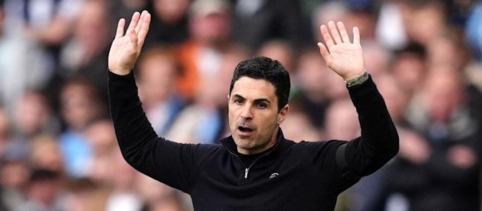 Mikel Arteta during Manchester City vs Arsenal April 2026