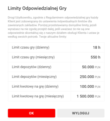 superbet limity odpowiedzialnej gry