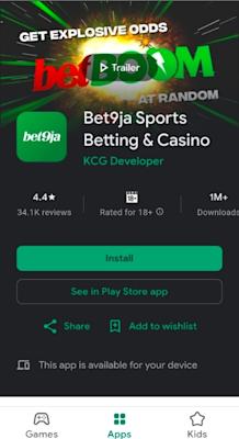 Bet9ja App for Android