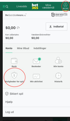 Bet365 Sikrere spil