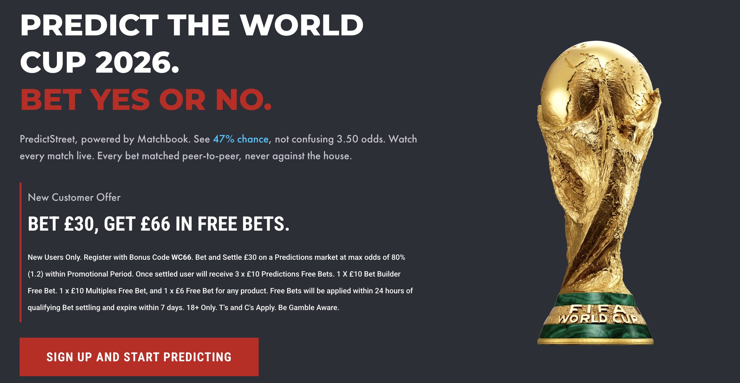 Matchbook Prediction Bet Welcome Offer 2026