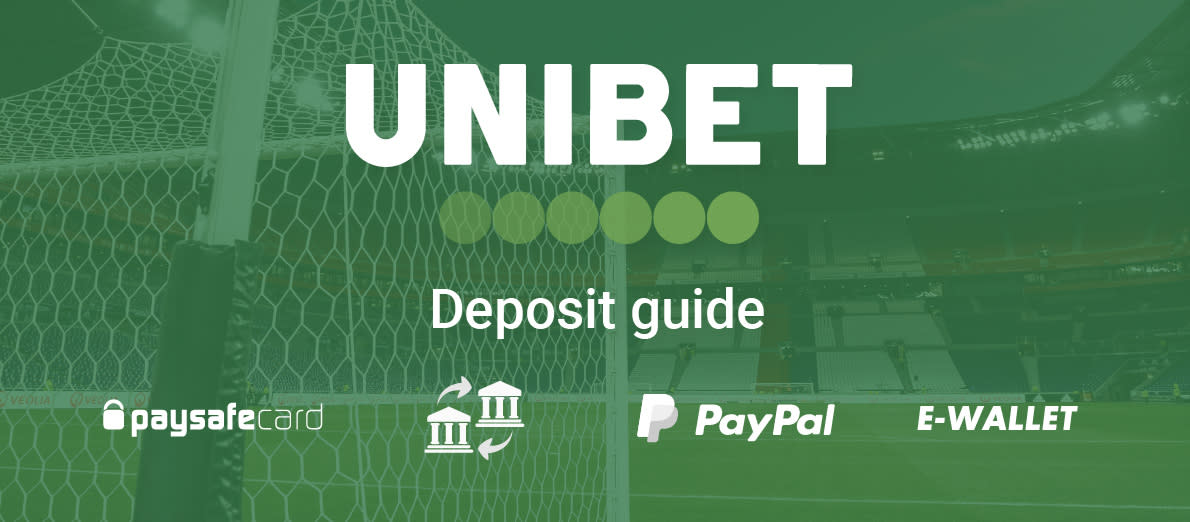 Unibet deposit methods - PaySafecard - Bank Transfer - PayPal - E-Wallet