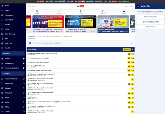 Sky Bet website UK