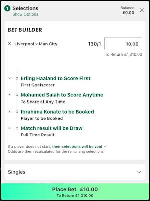 bet365 Bet Builder