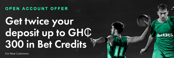 Up to GH₵ 300 in Bet Credits