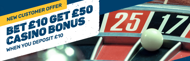 Coral New Customer Offer - Bet £10 & Get a £50 Casino Bonus