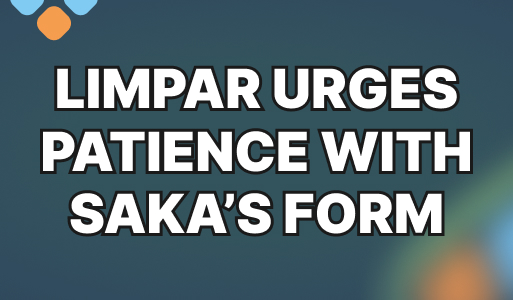 Anders Limpar urges patience with Bukayo Saka amid dip in form