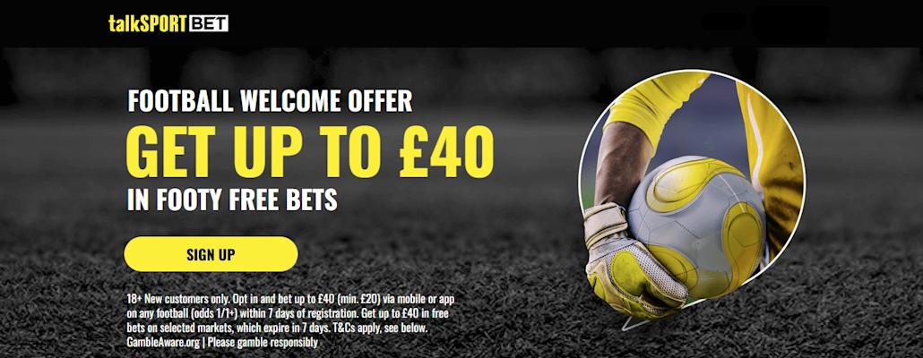 TalkSPORT BET 2025 40 Offer