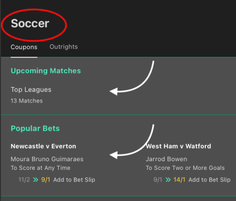 Bet365 Soccer Events