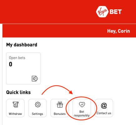 Virgin Bet Setting Deposit Limits