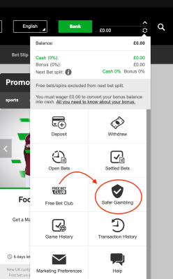 Betway Safer Gambling