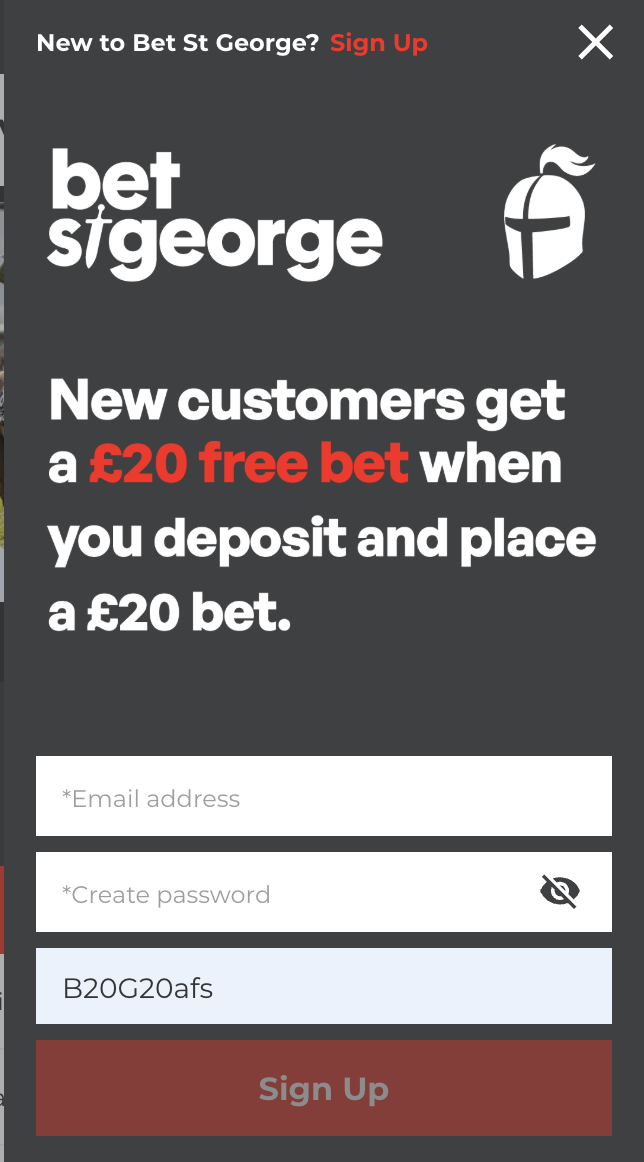 Bet St George Promo Code UK