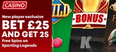 BoyleSports New Customer Offer - Bet £25 Get 25 Free Spins - Casino 