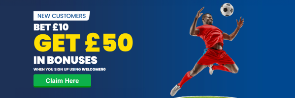 Betfred Welcome Offer - Bet £10 Get £50 in Bonuses