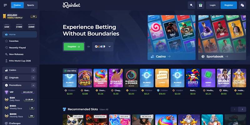 Rainbet Canada Screenshot