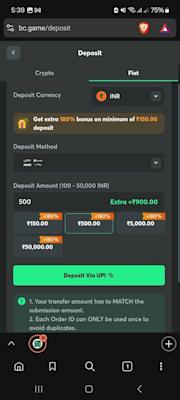 BC.Game Enter Deposit