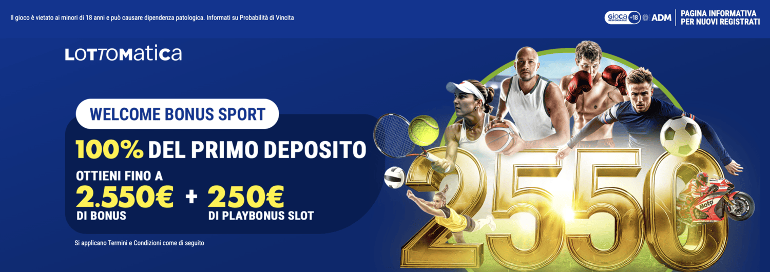 Lottomatica bonus sport