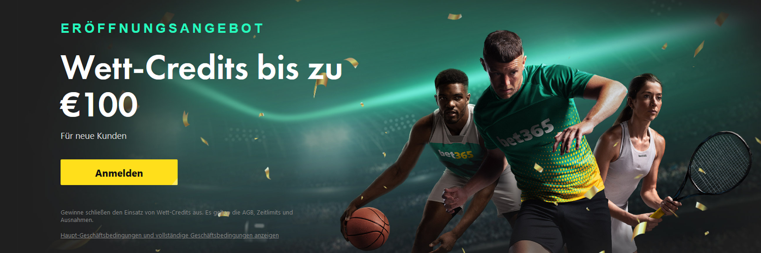 Bis zu €100 in Wett-Credits