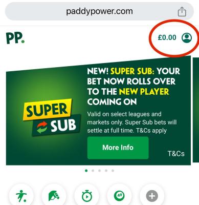 paddy power account icon