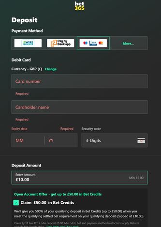 bet365 4 Claim credits