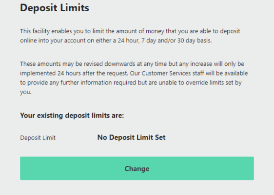 bet365 deposit limits