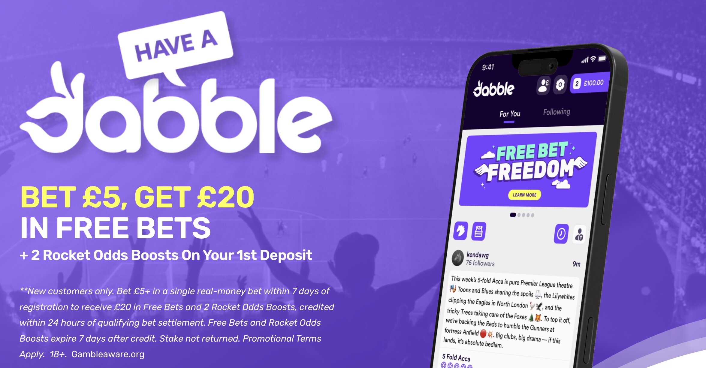 Dabble Welcome Offer 2026