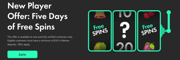 5 Days of Free Spins