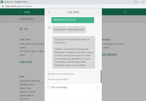 bet365 customer services chat 3