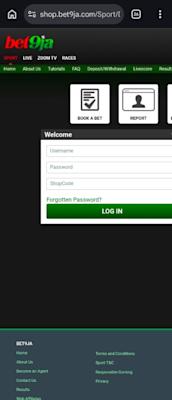 Bet9ja Shop Login Guide