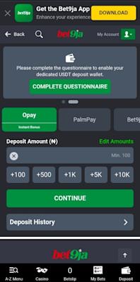 How to Fund your Bet9ja Account