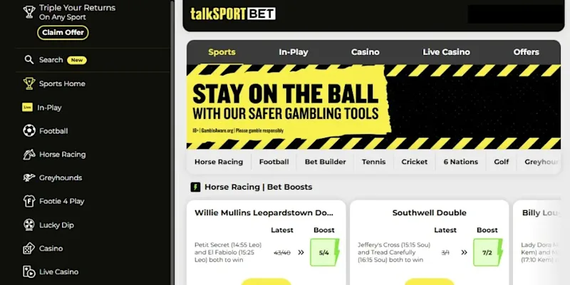 talkSPORT BET Ireland Bet Boosts and Safer Gambling